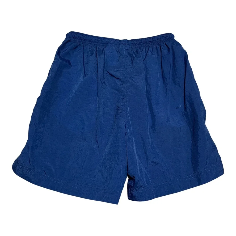 Vintage 90s Nike Nylon Embroidered Swoosh Athletic‎ Distressed Shorts Youth L